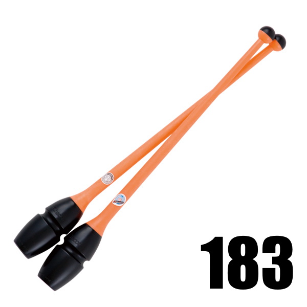 Булавы каучук юниоры CHACOTT 301505 0003-98 (FIG, 183, Black x Apricot, 41 см)