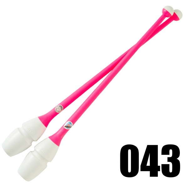 Булавы каучук юниоры CHACOTT 301505 0004-98 (043, 36,5 см, White x Pink)