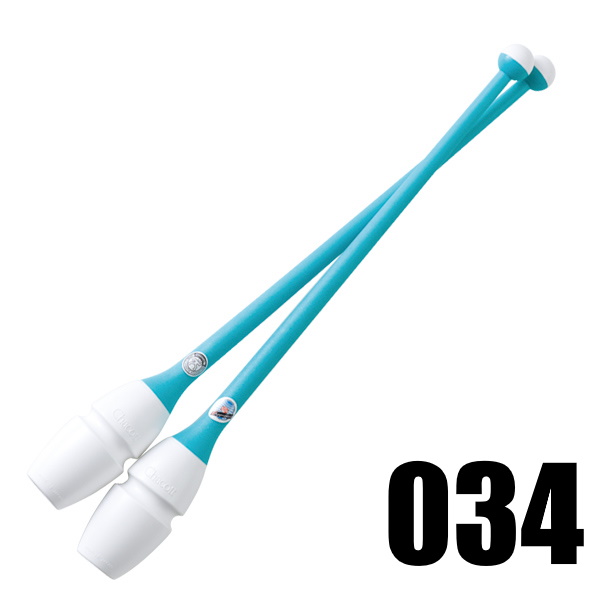 Булавы каучук сениоры CHACOTT 3015050003-98 (FIG, 034, White x Peppermint Green, 45.5 см)
