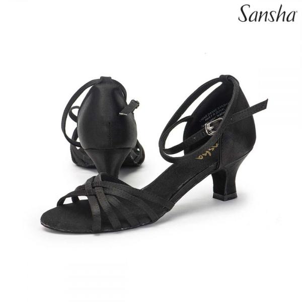 Туфли бальные женские сатин BR15016S ALAIETTE (Сатин, 8, BLK)